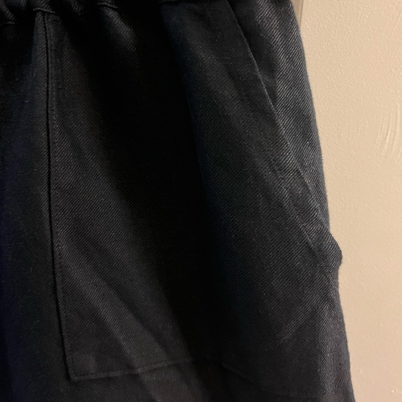 Linen Black Romper Size L - Picture 8 of 9